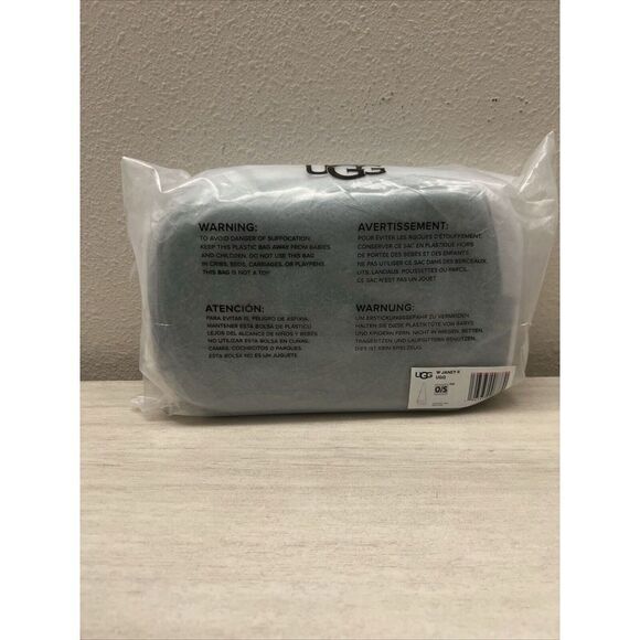 UGG Janey II Suede & Shearling Green Crossbody Bag purse - Picture 11 of 13